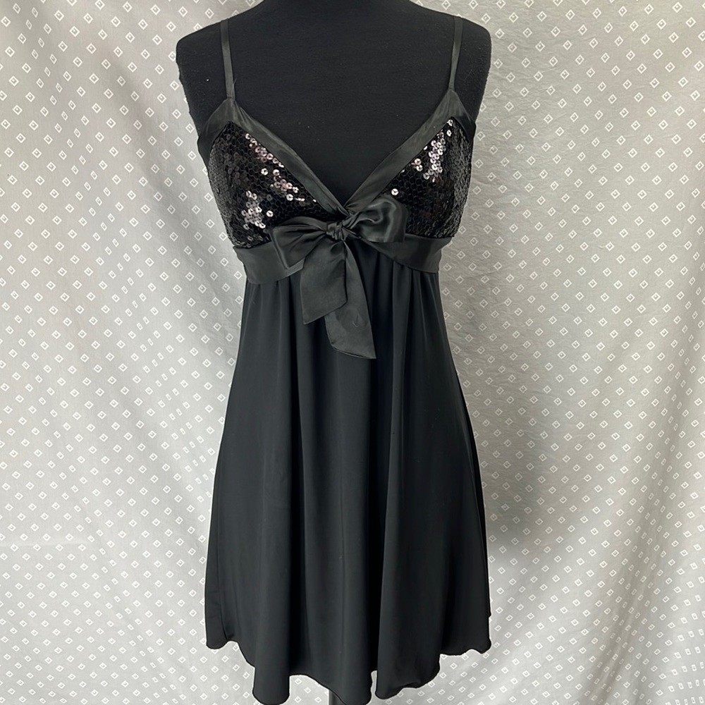My Michelle Sexy Black Sequin Dress